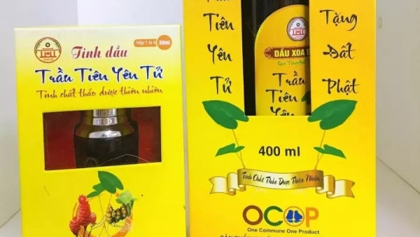 Dầu xoa bóp trầu tiên Yên Tử, sản phẩm thảo dược quý miền đất Phật Yên Tử