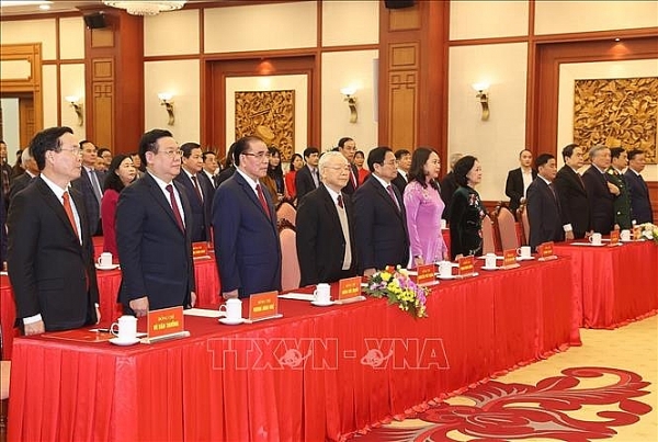 Lễ trao Huy hiệu 55 năm tuổi Đảng tặng Tổng Bí thư Nguyễn Phú Trọng