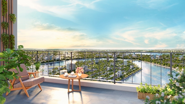 Mức giá tầm trung, căn hộ Hanoi Melody Residences vẫn có ban công rộng hiếm thấy