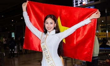 Đoàn Hồng Trang lên đường dự thi Miss Global 2022
