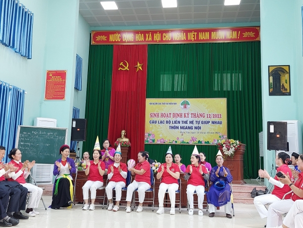 Hiệu quả từ mô hình Câu lạc bộ liên hệ tự giúp nhau thôn Ngang Nội