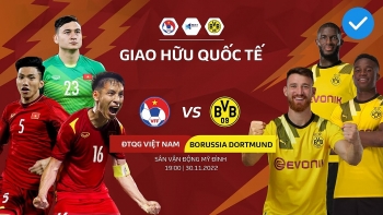 Xem trực tiếp Việt Nam vs Dortmund, chất lượng cao, giao hữu tại Mỹ Đình, 19h00 ngày 30/11