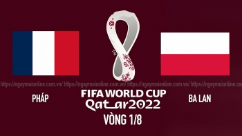 Link xem trực tiếp Pháp vs Ba Lan, VTV, vòng 1/8 World Cup 2022