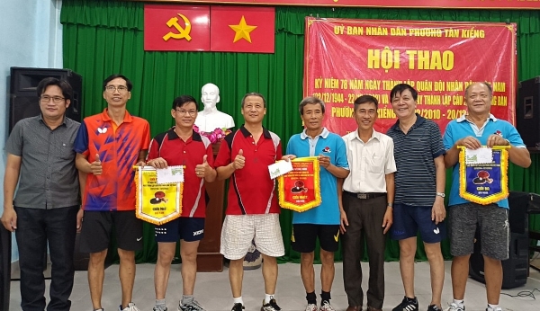 CLB Bóng bàn phường Tân Kiểng sân chơi bổ ích cho người cao tuổi